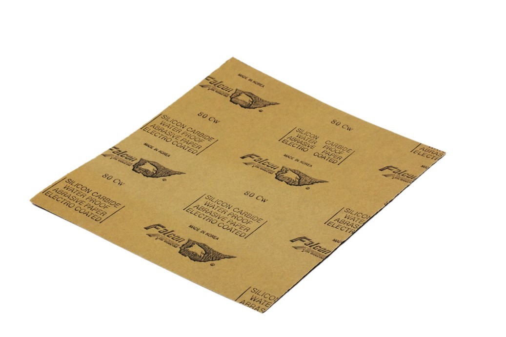 Buy FALCON - Waterproof Abrasive Paper (100 SHEETS PER PKT) (80) Online | Hardware Tools | Qetaat.com