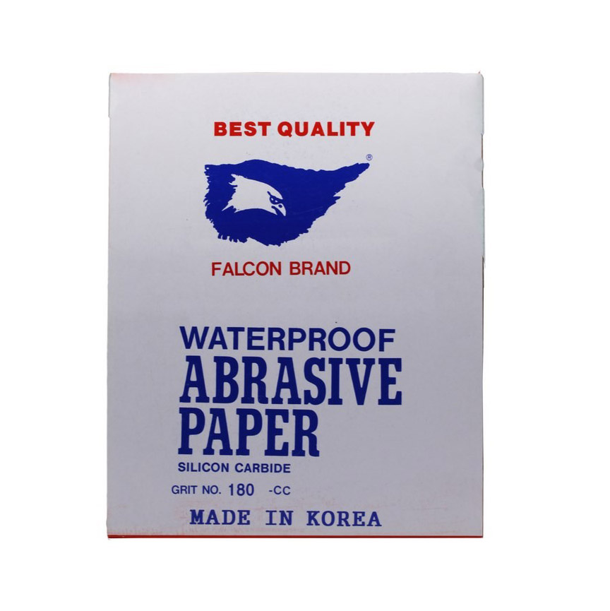 Falcon - Waterproof Abrasive Paper (100 Sheets Per Pkt) (180)