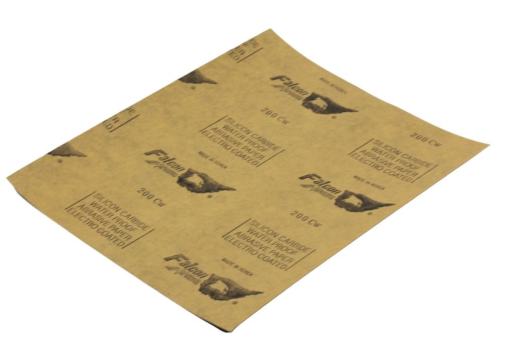 Buy FALCON - Waterproof Abrasive Paper (100 SHEETS PER PKT) (200) Online | Hardware Tools | Qetaat.com