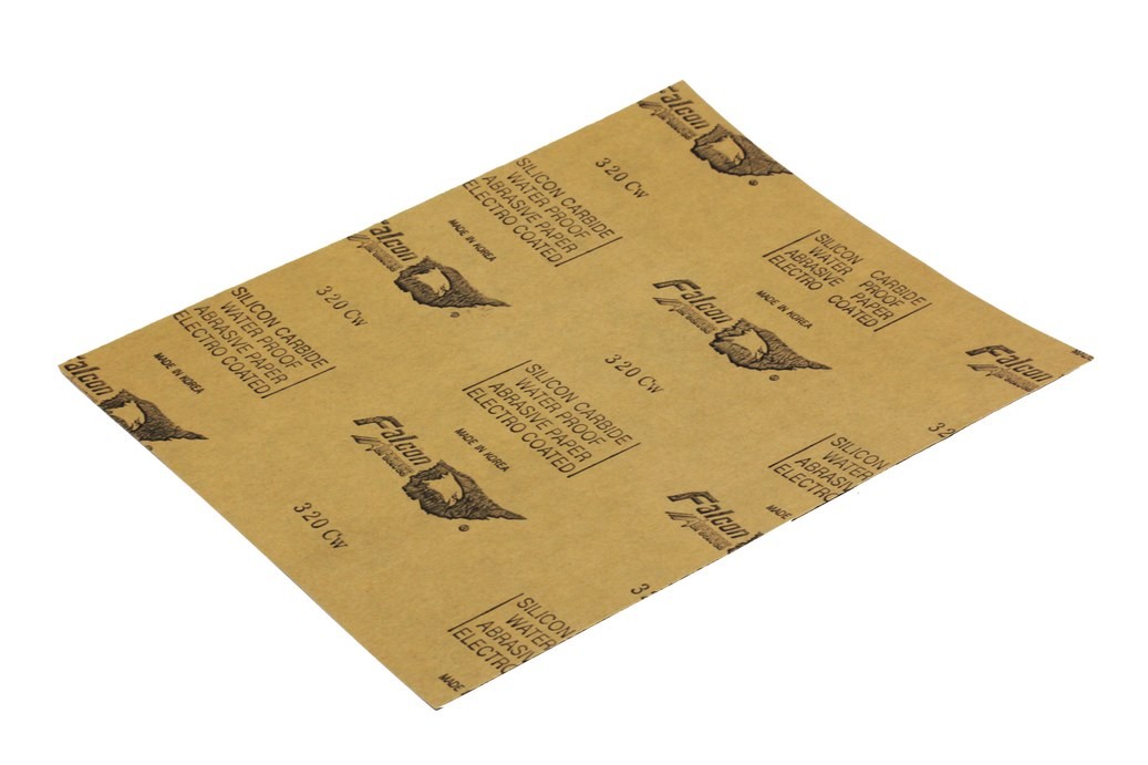 Buy FALCON - Waterproof Abrasive Paper (100 SHEETS PER PKT) (320) Online | Hardware Tools | Qetaat.com