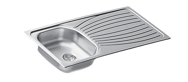 Buy Artenova POLISHED kitchen SINK AE1000 500X1000X180MM Online | Construction Finishes | Qetaat.com