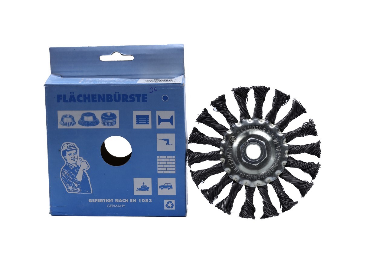 Buy FLACHENBURSTE WHEEL WIRE BRUSH DIA.115MM M14X2.0-ROUGH Online | Power Tools | Qetaat.com