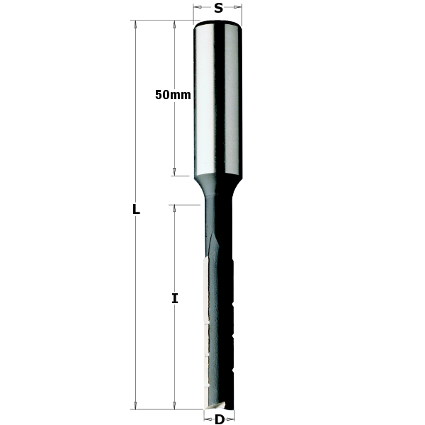 Cmt- Mortising Bit W/Chip Br. Sp Z2 D=15X95X150 Rh