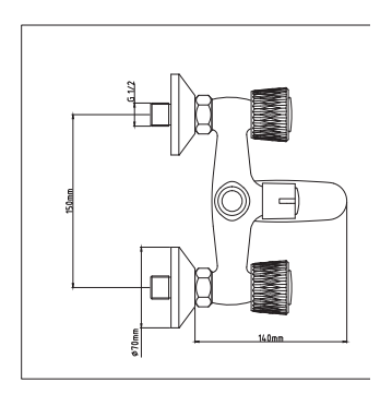 Buy Milano Crown Plus Shower Mixer Online | Construction Finishes | Qetaat.com