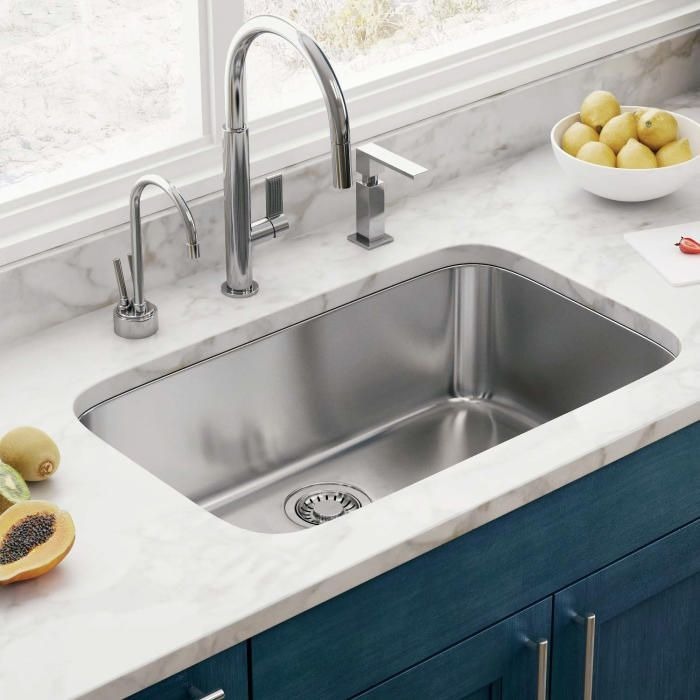 Single Basin Kitchen Sink - 76X46Cm