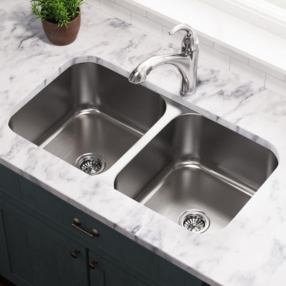 Double Basin Kitchen Sink - 81.5X47Cm