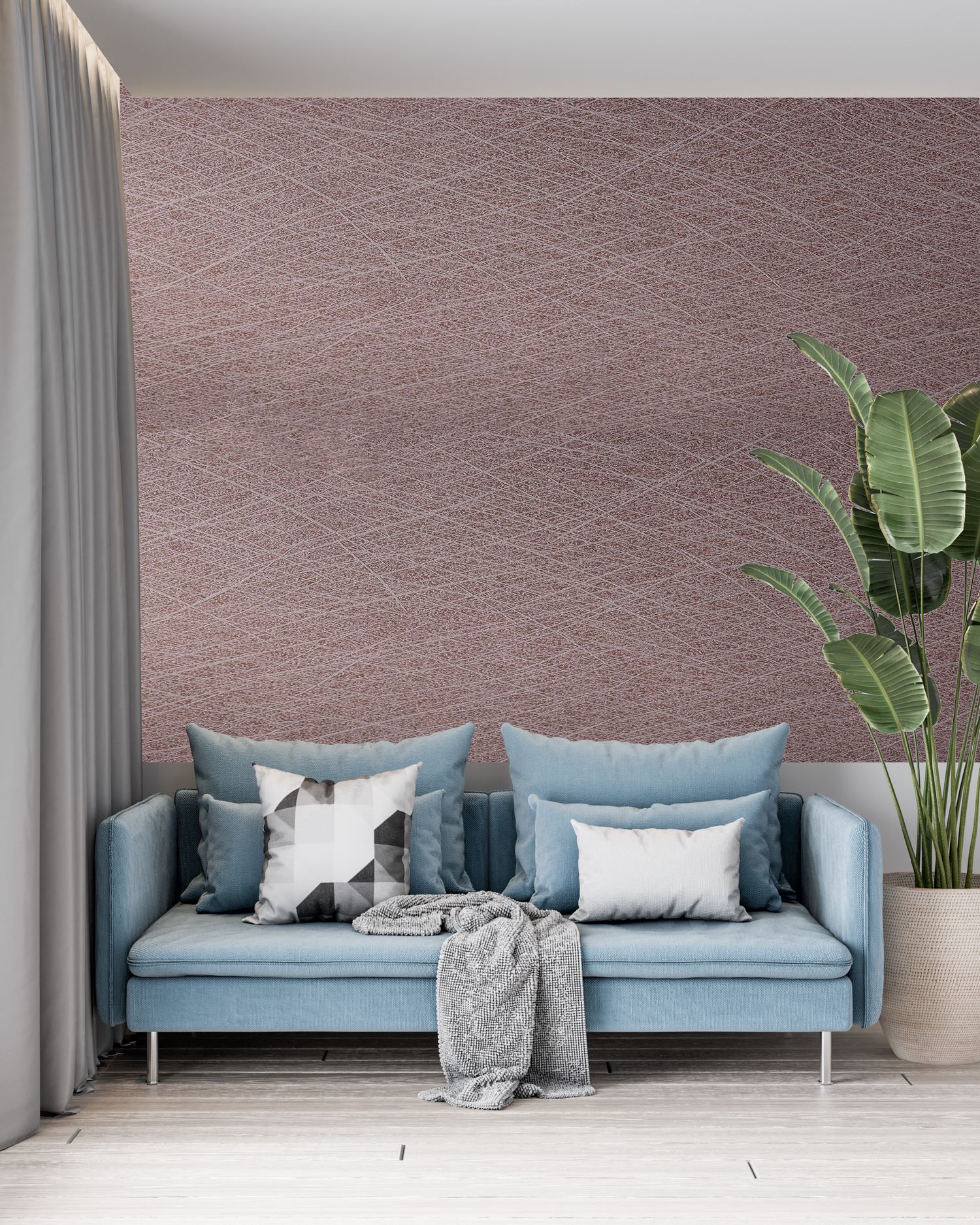 Buy PATTERN WALLPAPER - 53CM*10.05M - 5.32SQM - WITH FIXING Online | Construction Finishes | Qetaat.com