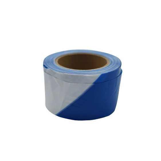 Blue/White Warning Tape - 3"X300YDS