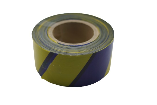 Yellow/Blue Warning Tape Double Side - 3"X200MTR