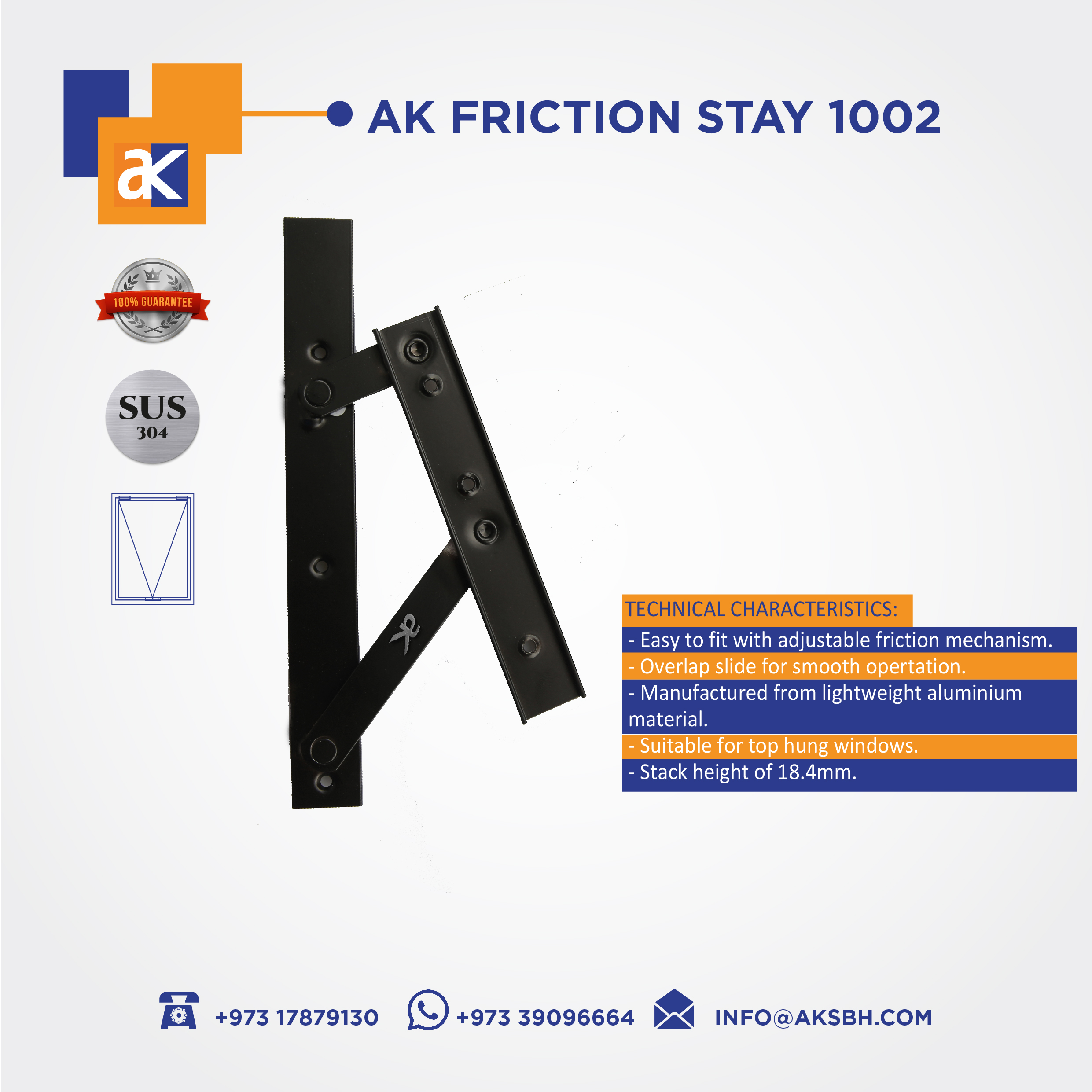 Ak Friction Stay 1002