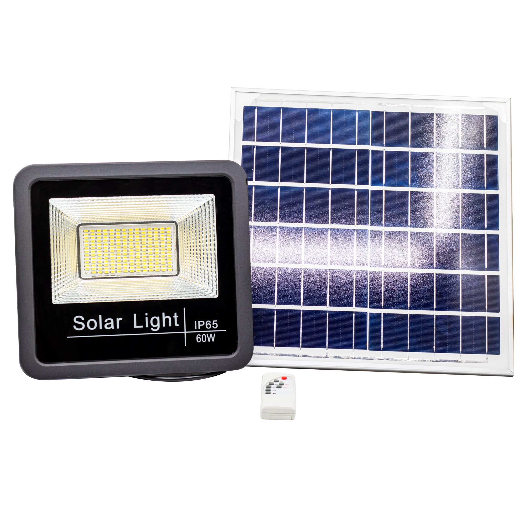 Britelite Solar Flood Light With Solar Panel Ip65 - 60W - Bright White