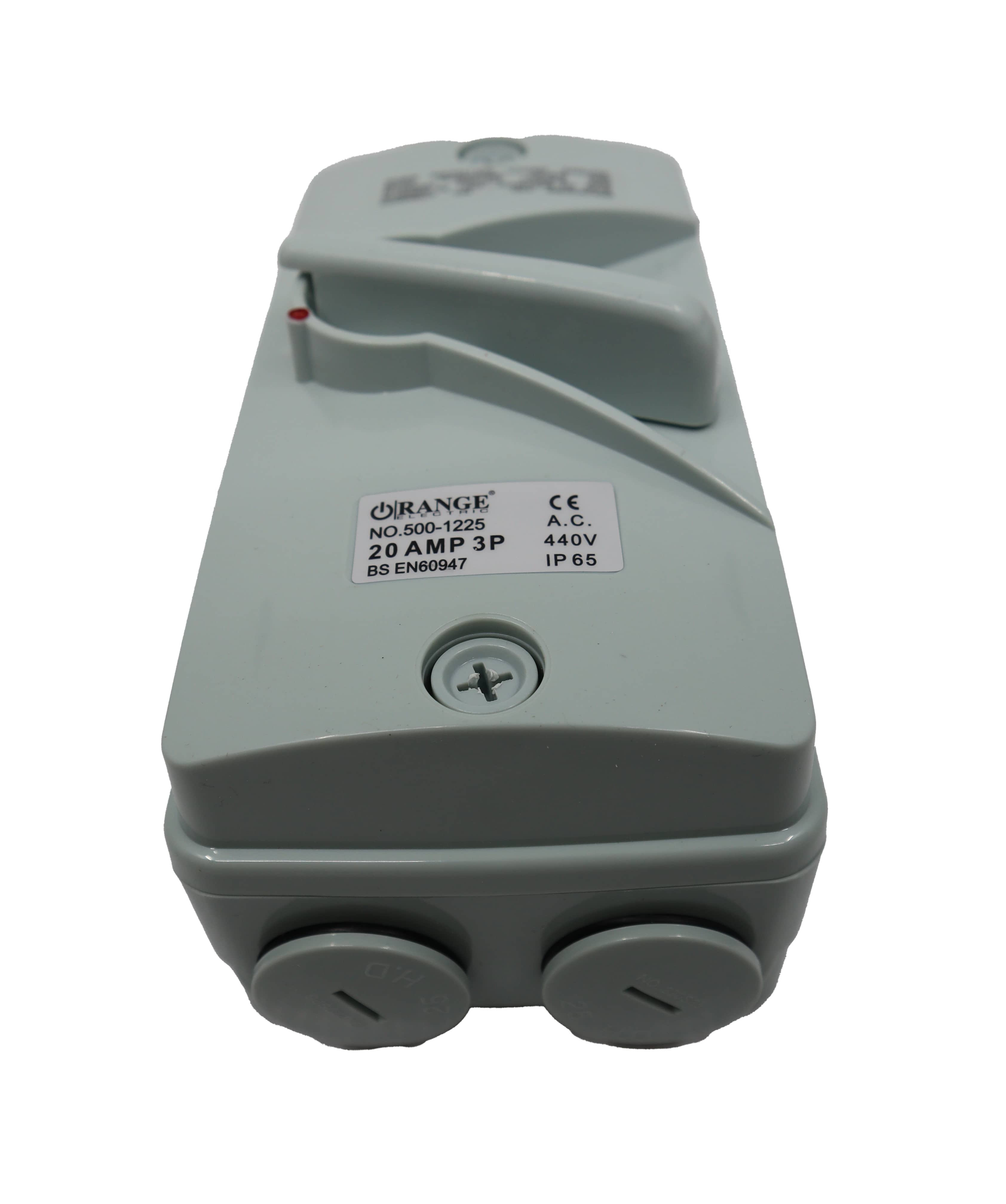 Orange Weatherproof Isolator Tpn - 20A