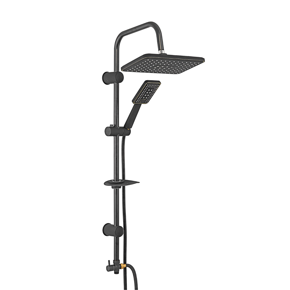 102158024-Ar Pinus Black Shower Column Set