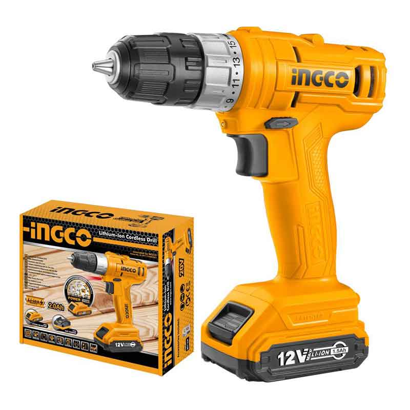 Ingco Lithium- Ion Cordless Drill Cdli1211