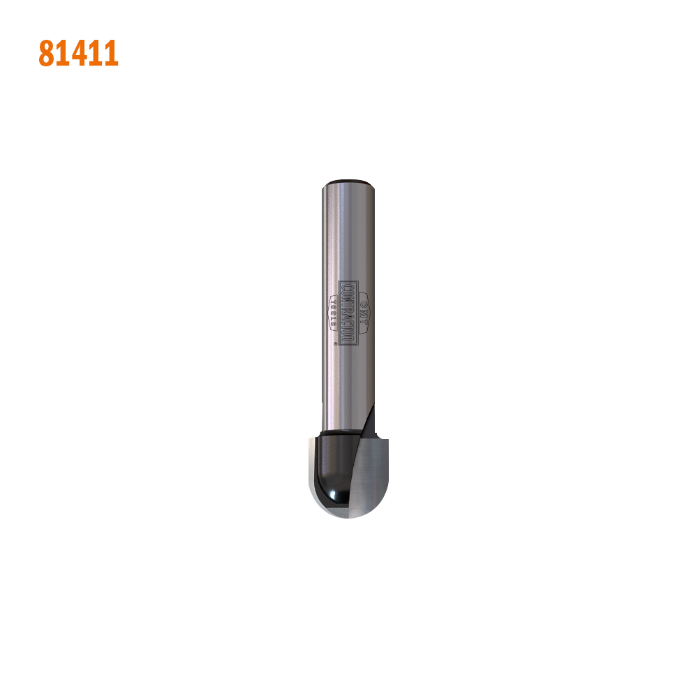 Buy CMT- Contractor Round Nose Bit D6x9.5x40 R=3 DX S= 8 Online | Power Tools | Qetaat.com