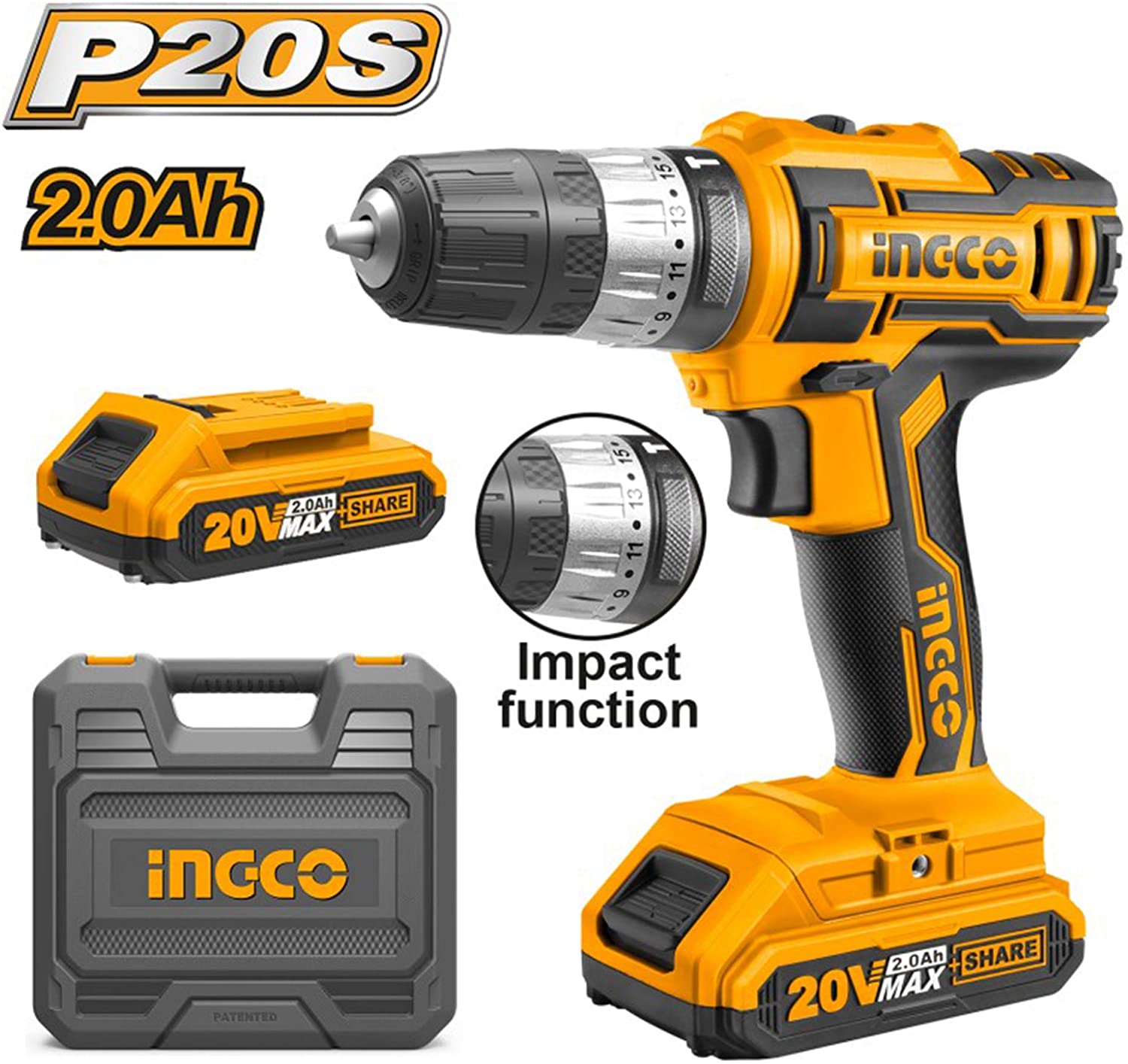 Ingco Lithium- Ion Impact Drill Cidli200215