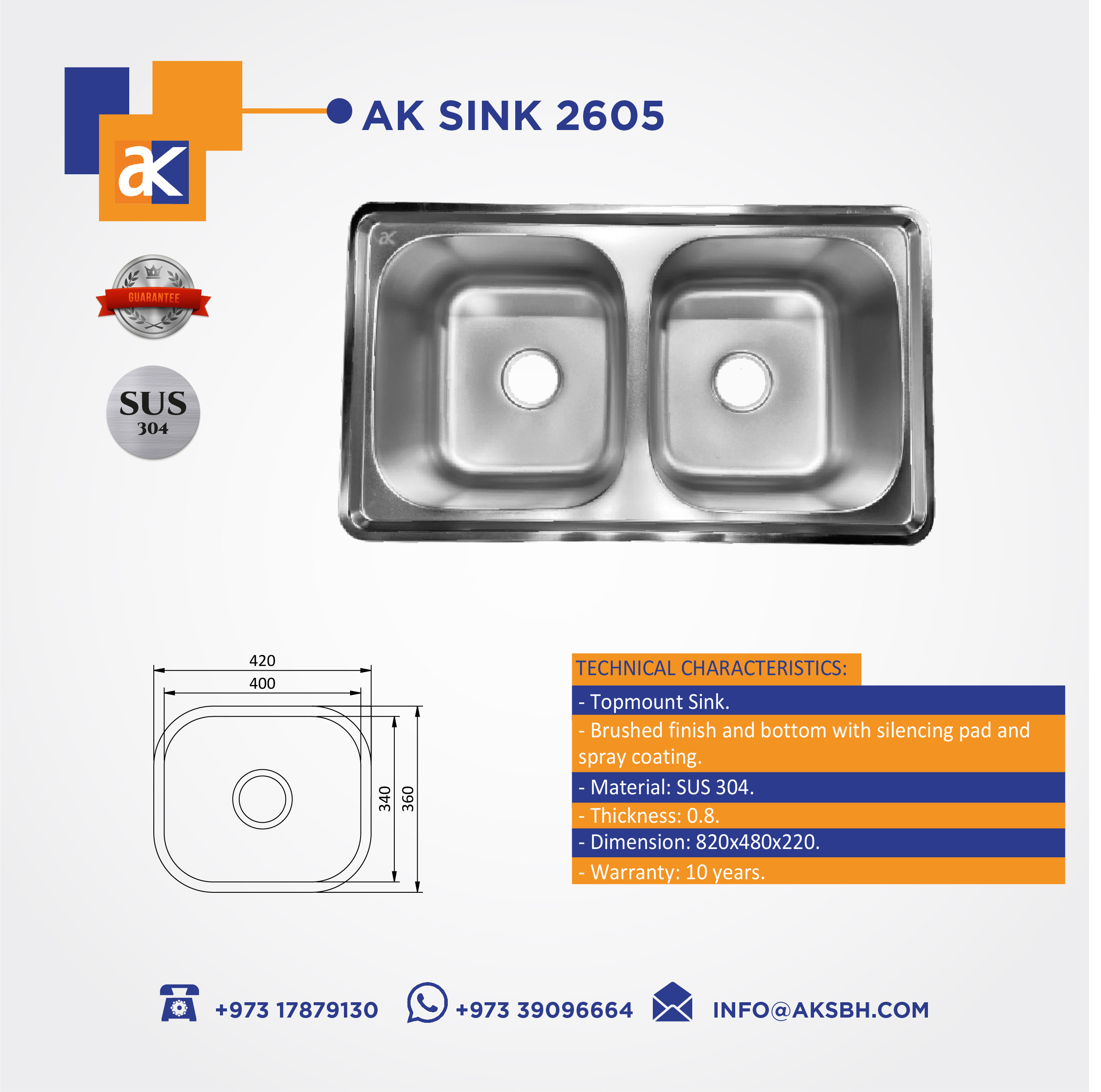 Ak Sink 2605