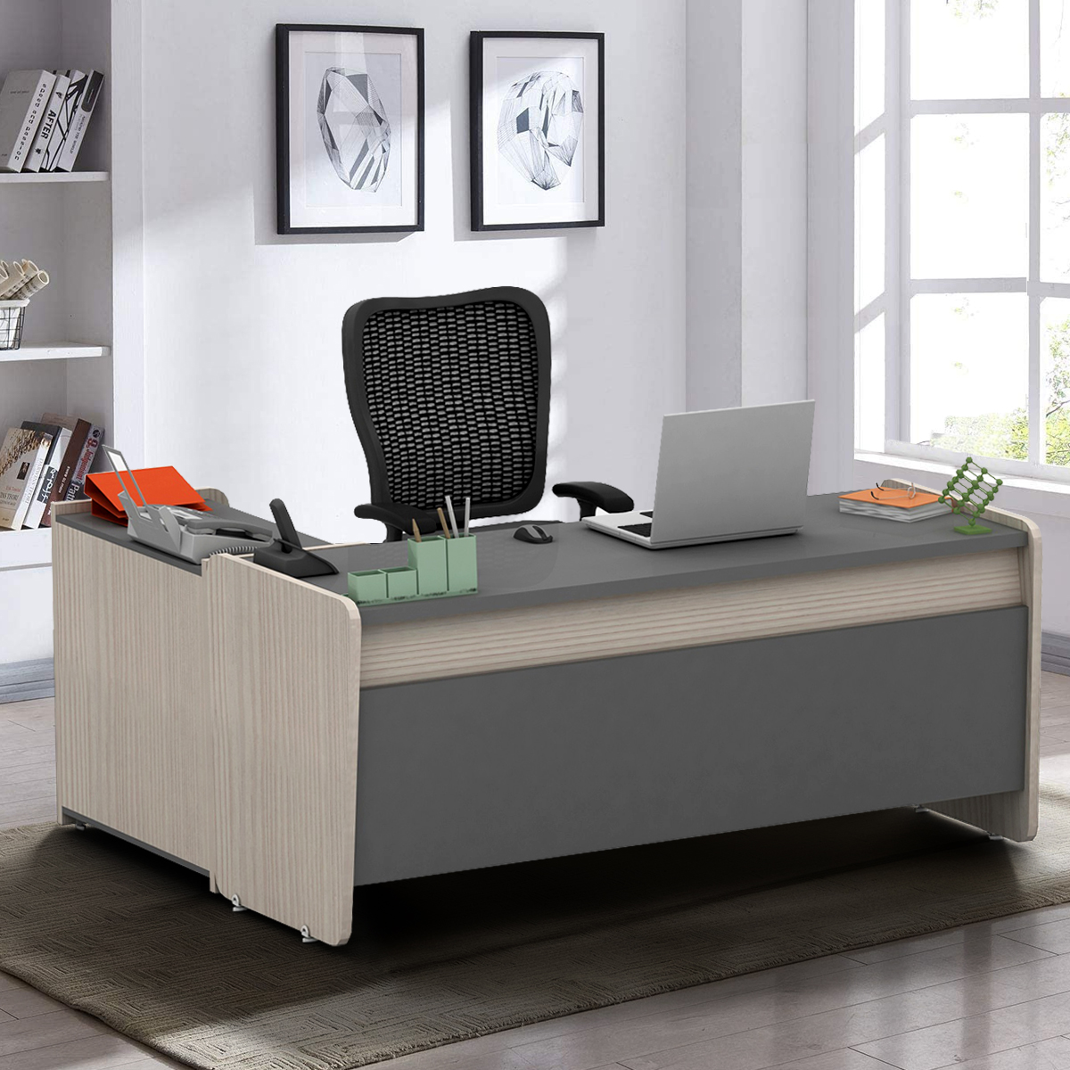 OFFICE TABLE-160 CM-2BOX