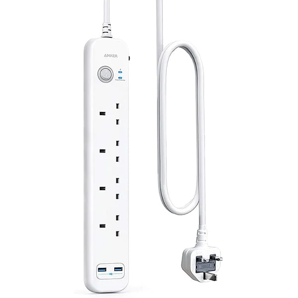 Anker Power Extend Strip 4AC+2 USB-A PIQ - White AN.A9141K21.WT