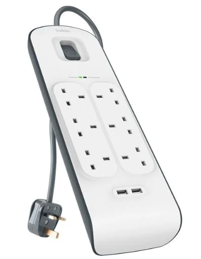 Belkin SURGE PROTECTOR 6 Outlets - 2 USB Ports